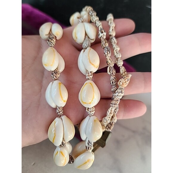 Vintage Shell Beaded Necklace, READ - Picture 4 of 10